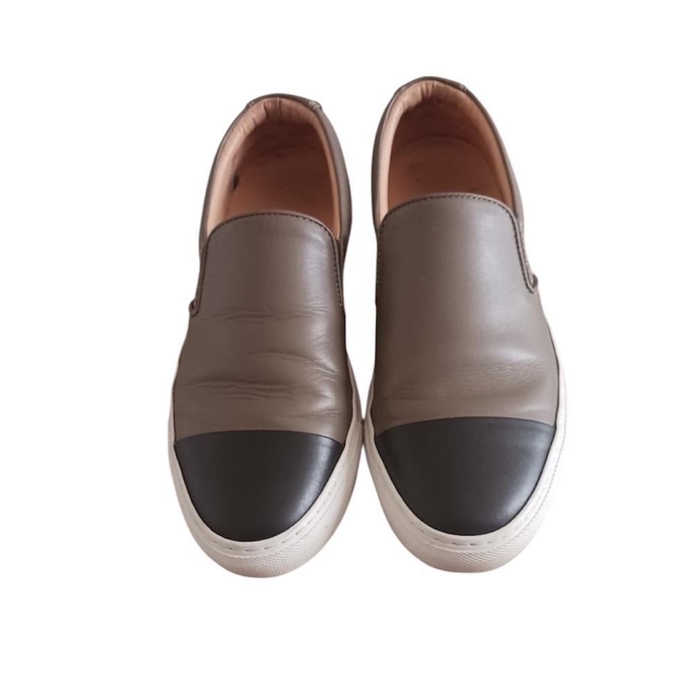 The Great Color Block Leather Wooster Slip On Sneakers